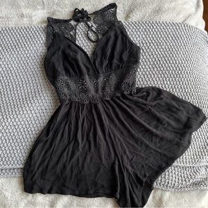 Active USA Black Backless Dress